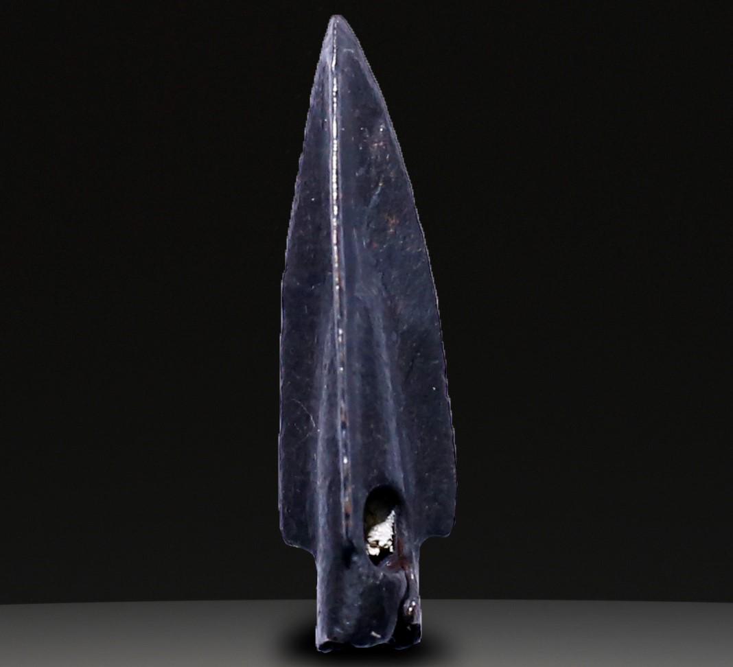 Ancient Weapons: Ancient Bronze Ballistic Arrowhead, Biblical Period, Old Testament , 1200 BC- 600 BC