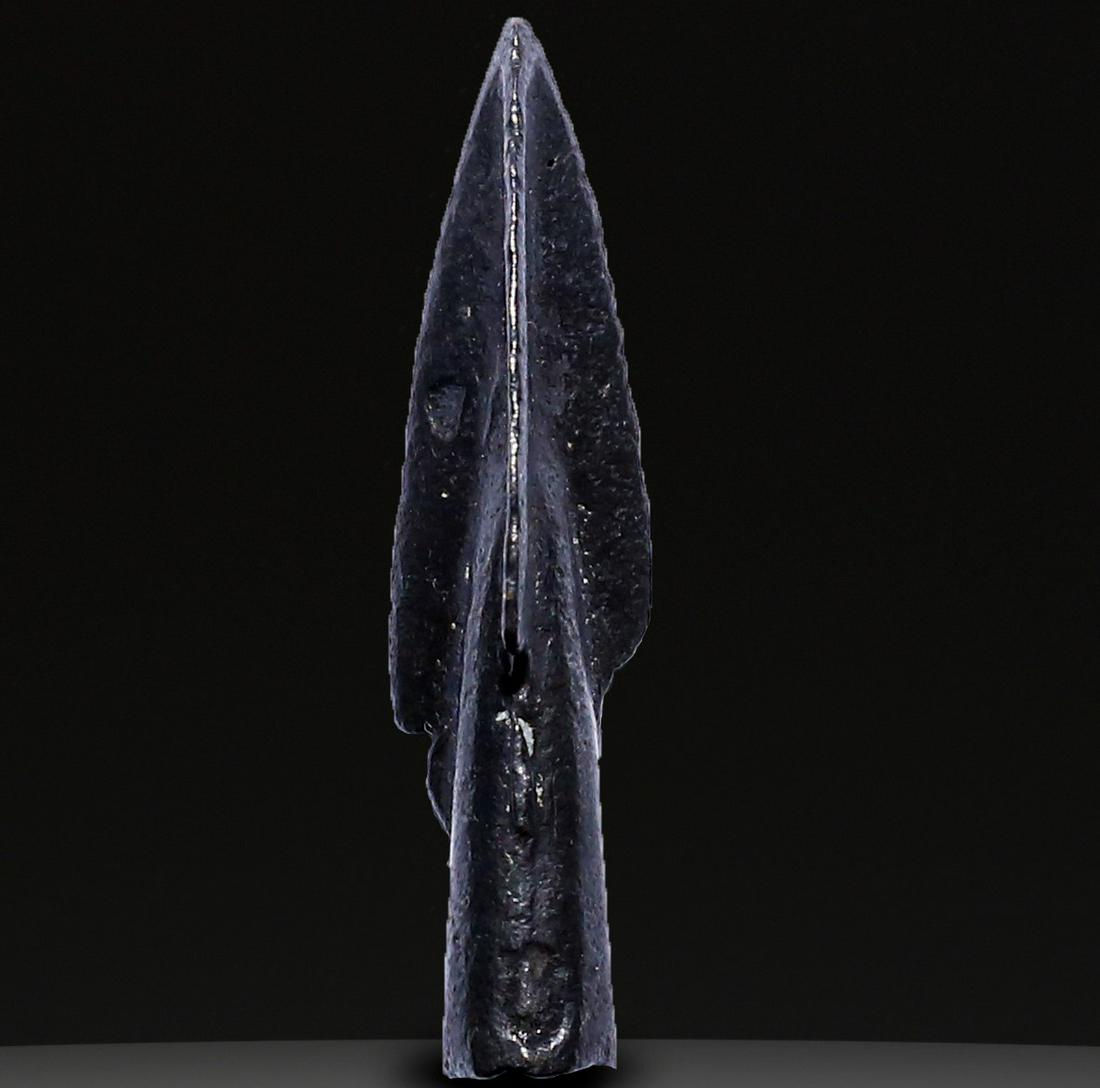 Ancient Weapons: Ancient Bronze Ballistic Arrowhead, Biblical Period, Old Testament , 1200 BC- 600 BC