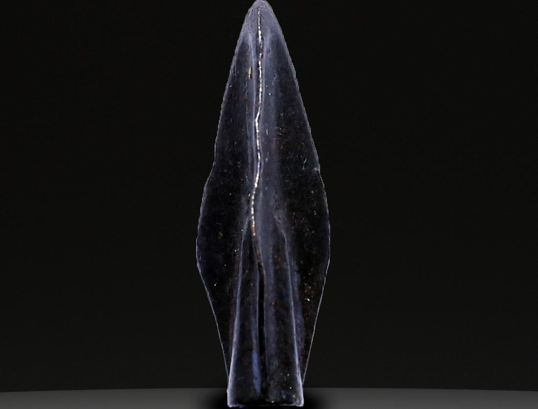Ancient Weapons: Ancient Bronze Ballistic Arrowhead, Biblical Period, Old Testament , 1200 BC- 600 BC