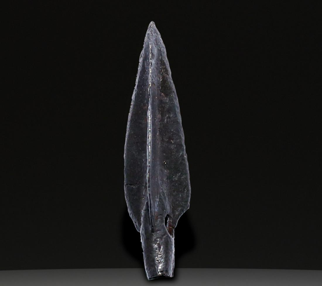 Ancient Weapons: Ancient Bronze Ballistic Arrowhead, Biblical Period, Old Testament , 1200 BC- 600 BC