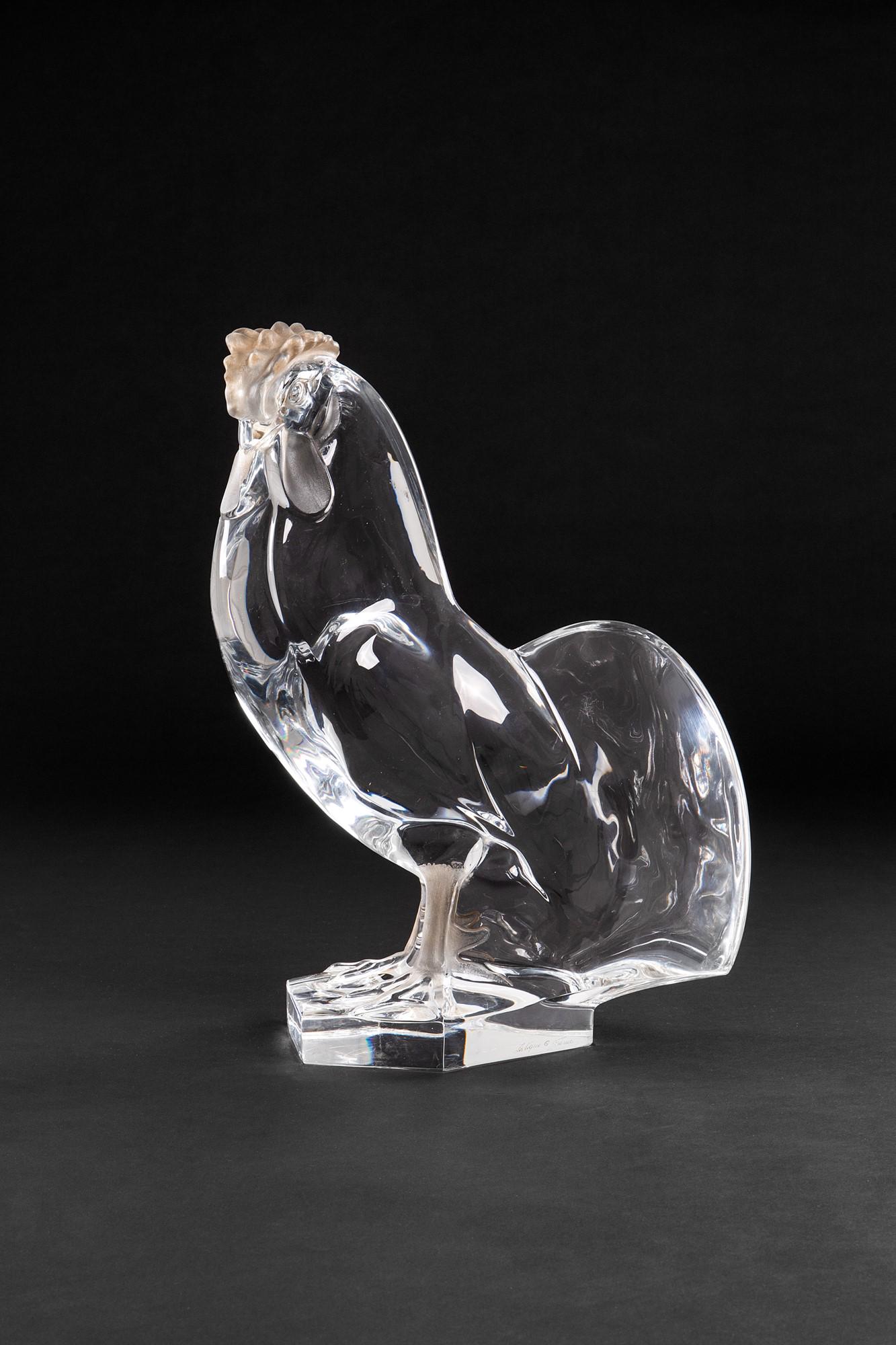 Grande scultura di gallo, Lalique (1 of 3)