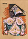 Pablo Picasso (d'Apres), Portrait imaginaire 23.2.69