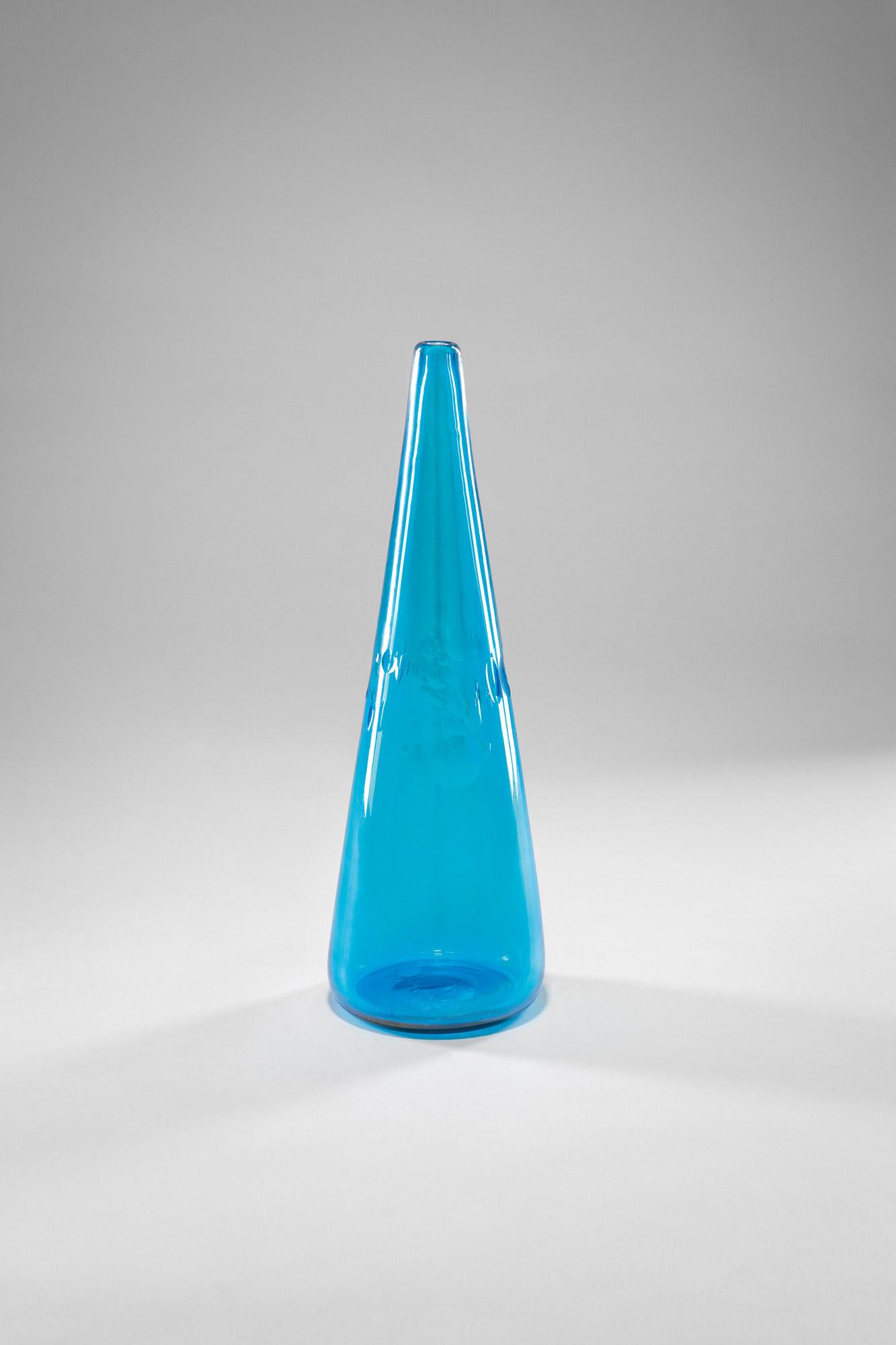 Vinicio Vianello - Vaso Milleocchi in vetro azzurro (1 of 3)