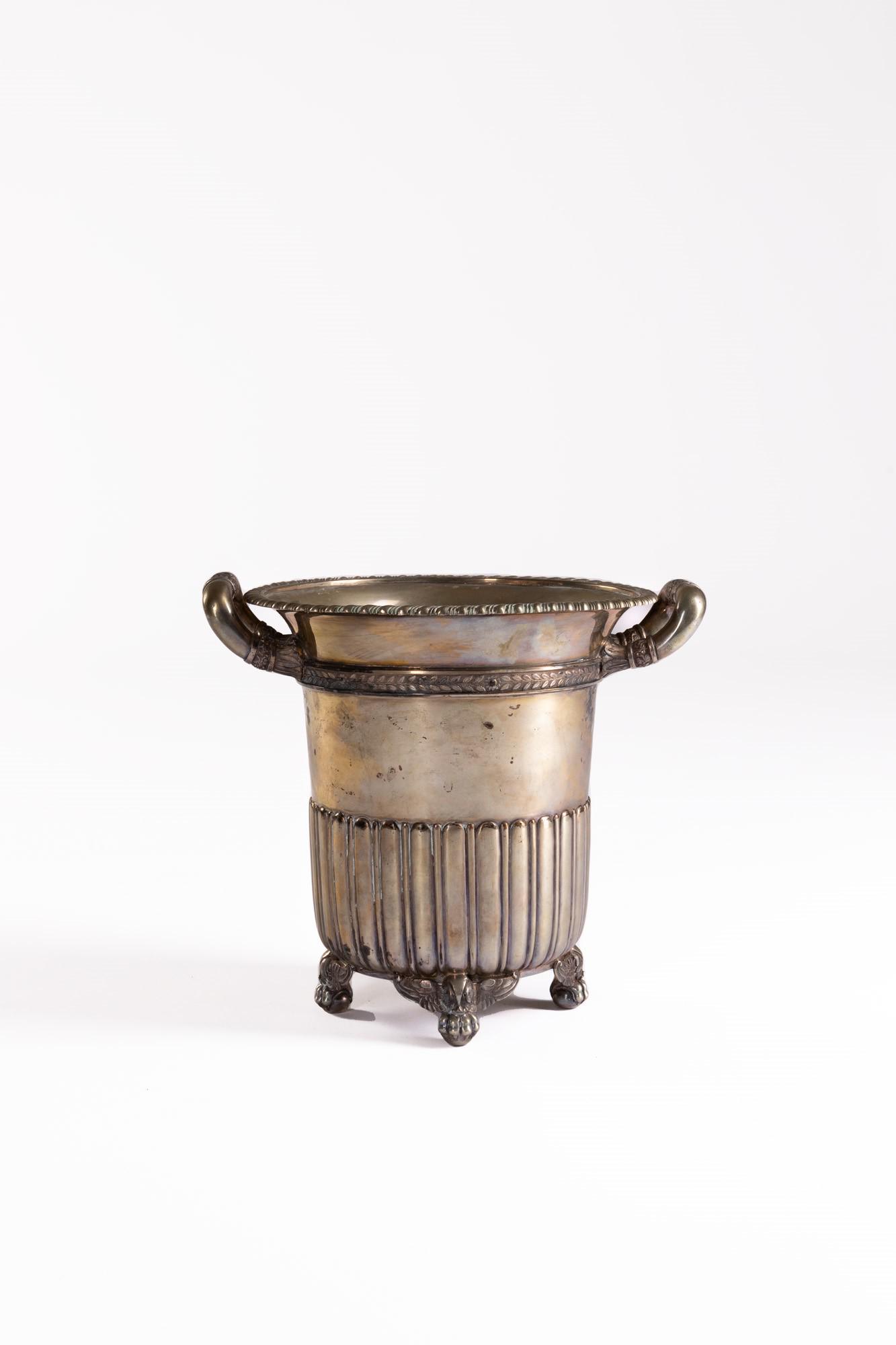 Secchiello portaghiaccio in argento - Russia, XIX sec. (1 of 2)