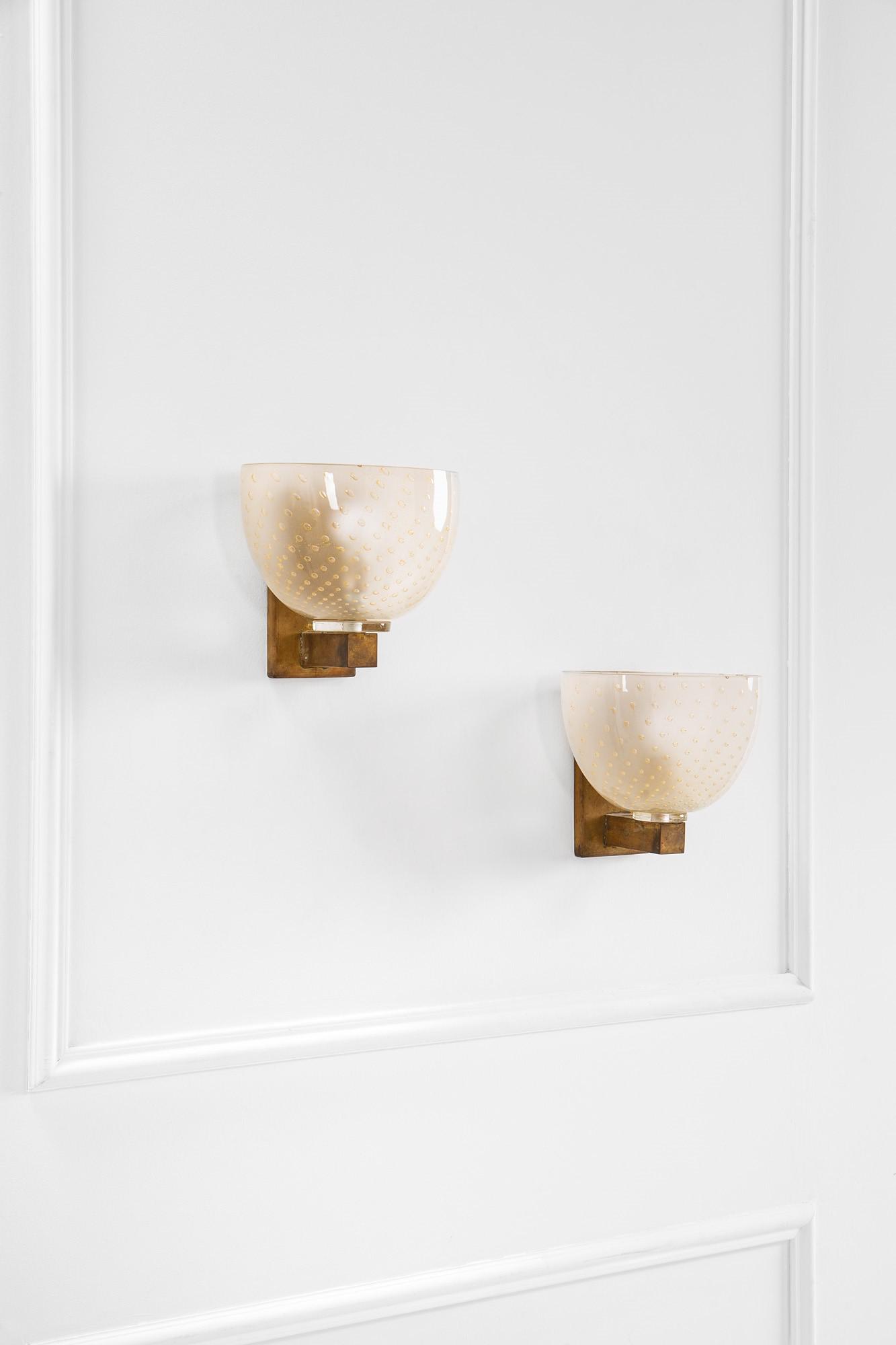 Seguso Vetri d'Arte, Coppia di lampade da parete (1 of 3)