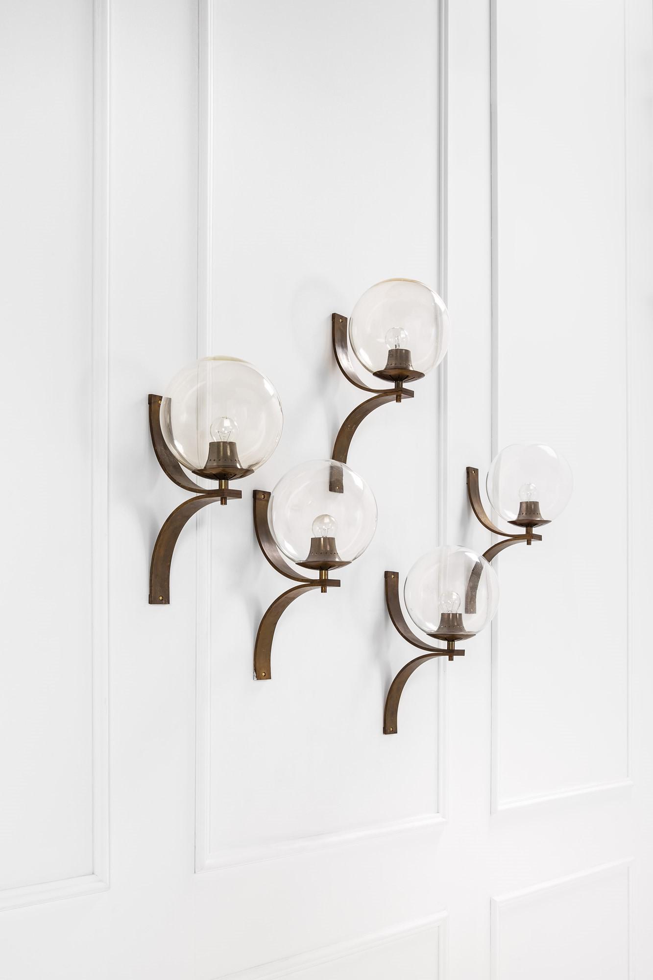 Cinque lampade da parete anni '60 (1 of 2)