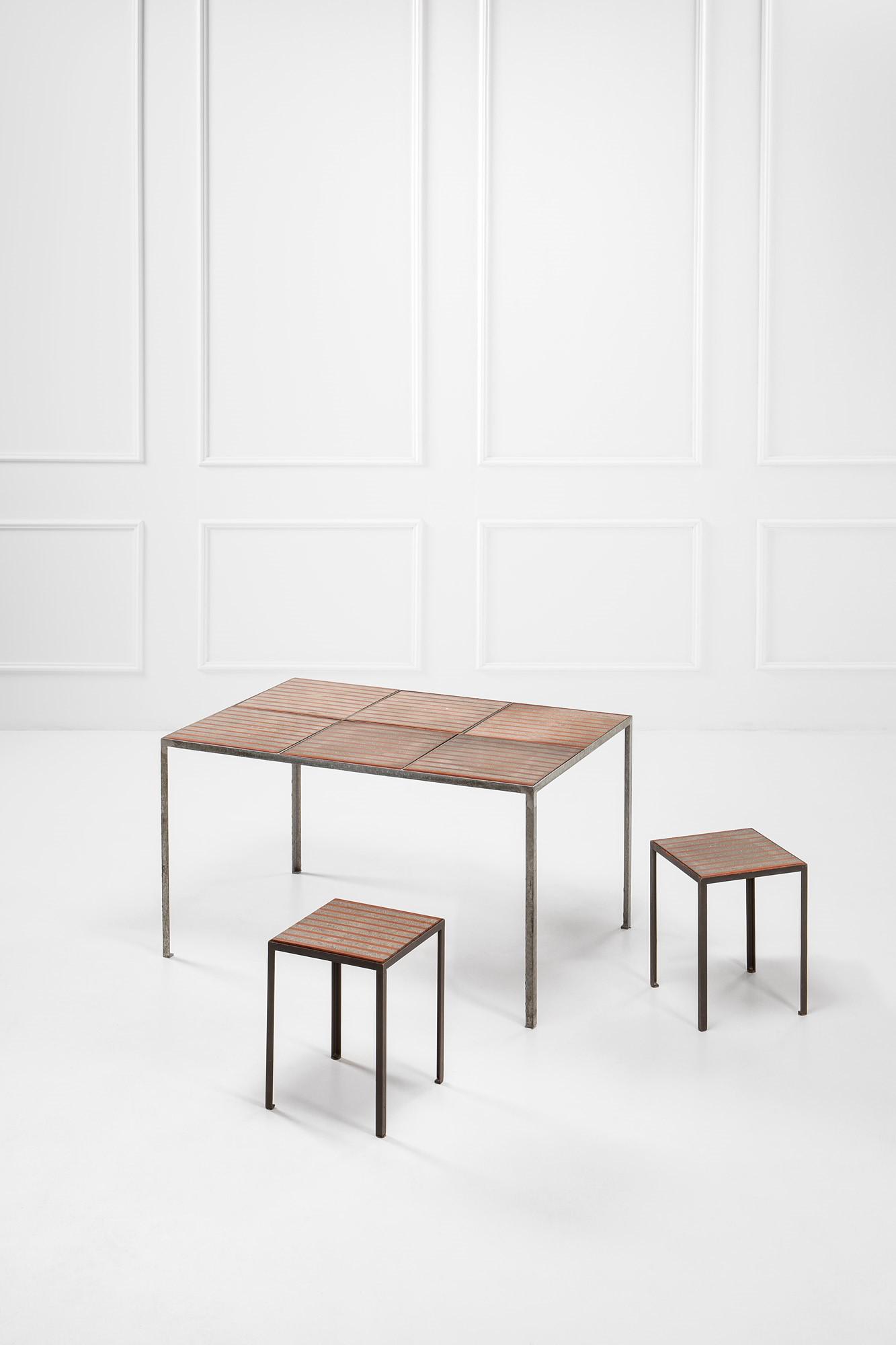 Cesario Carena, Tavolo e due sgabelli (1 of 3)