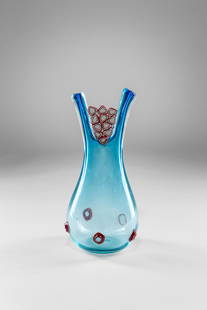 Anzolo Fuga Agelo Fuga, Ring: Vaso Ring Vetro soffiato con murrine e anelli applicati. Prod. Avem, 1963 h cm 38, largh. cm 17 Literature: Rosa Barovier Mentasti, Sandro Pezzoli, Cristina Tonini (a cura di), Artisti e designer del