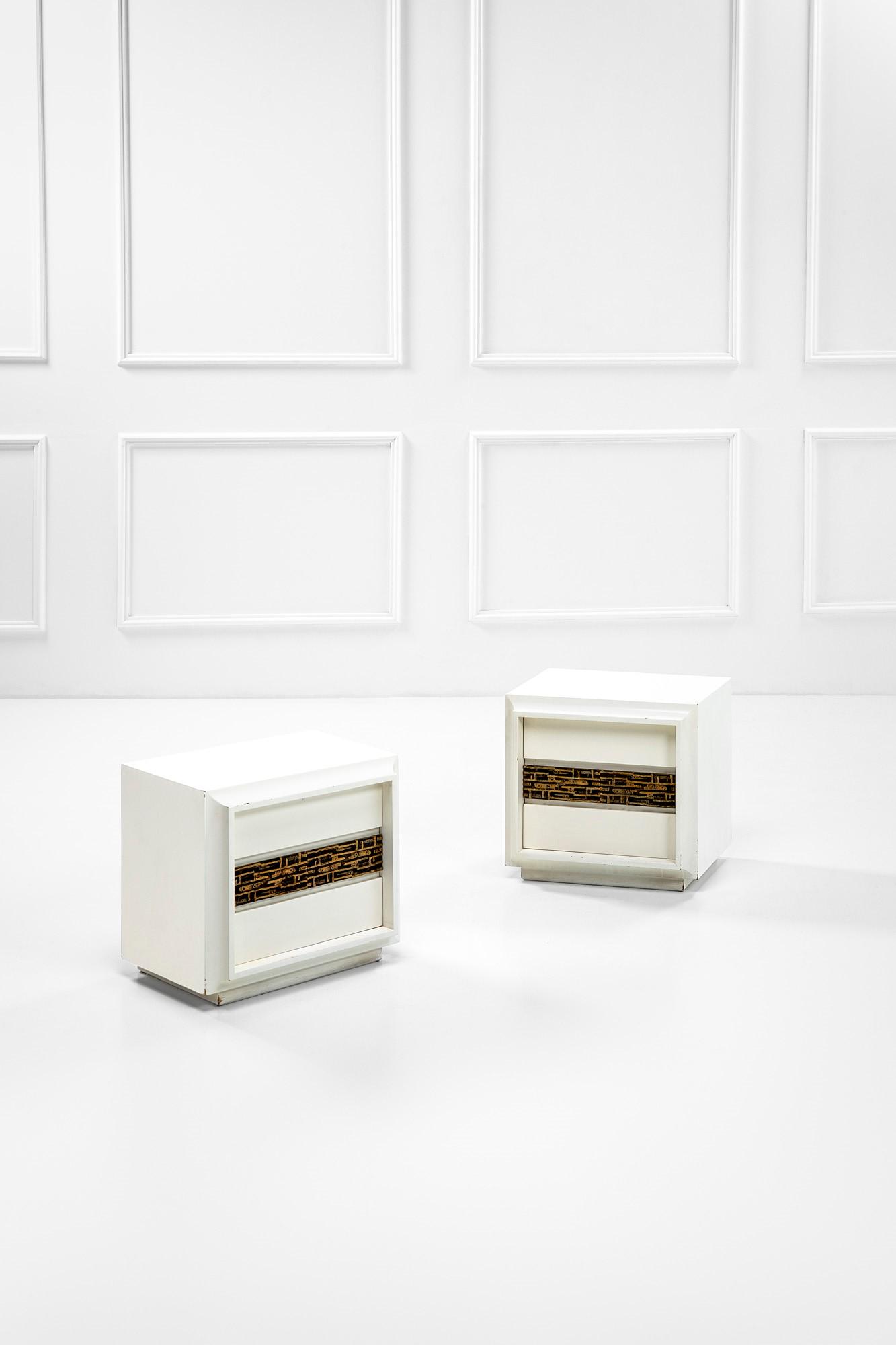 Luciano Frigerio, Coppia di comodini della serie DesirÃ©e (1 of 2)