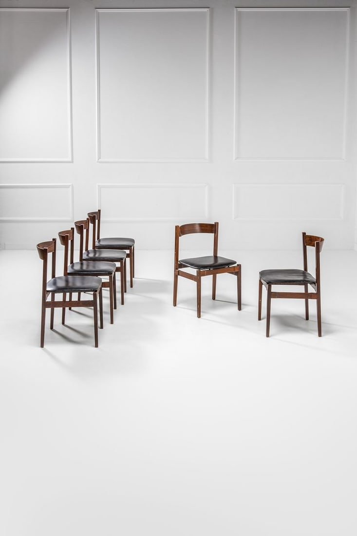 Gianfranco Frattini. Sei sedie mod. 101 (1 of 3)