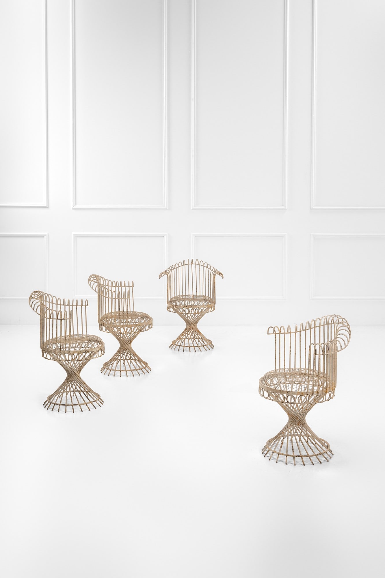 Mathieu Matégot (attr.). Quattro sedie da giardino mod. Anthéor (1 of 3)