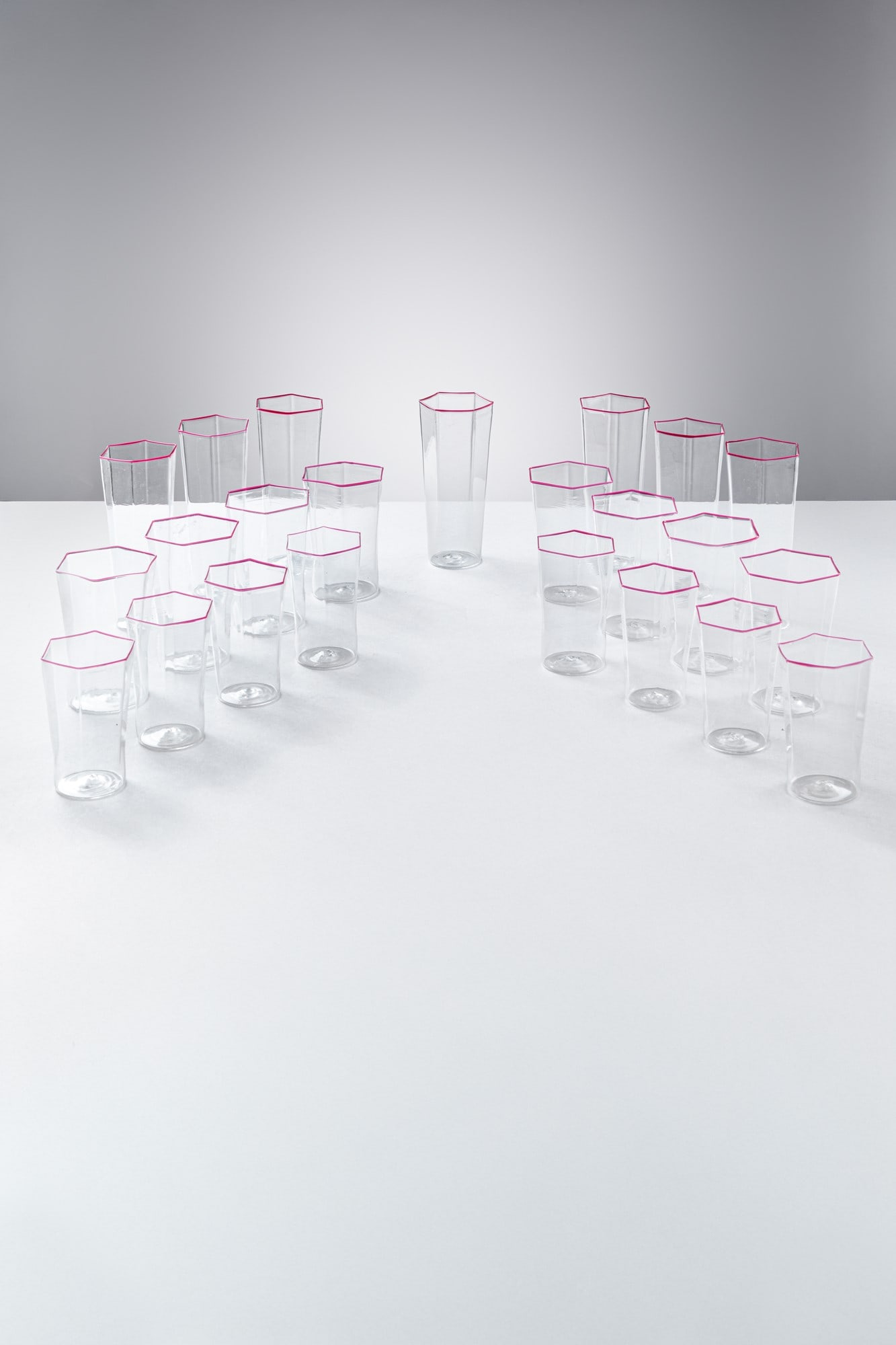 Carlo Scarpa. Bicchieri della serie Esagonali (1 of 2)