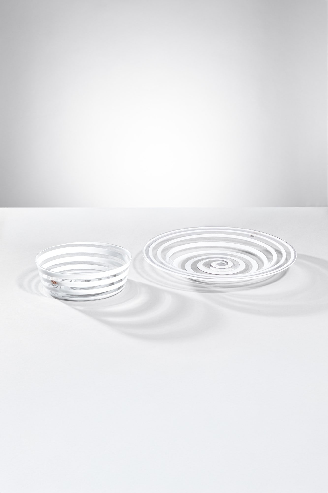 Barovier & Toso. Coppa e piatto della serie Elissa (1 of 2)