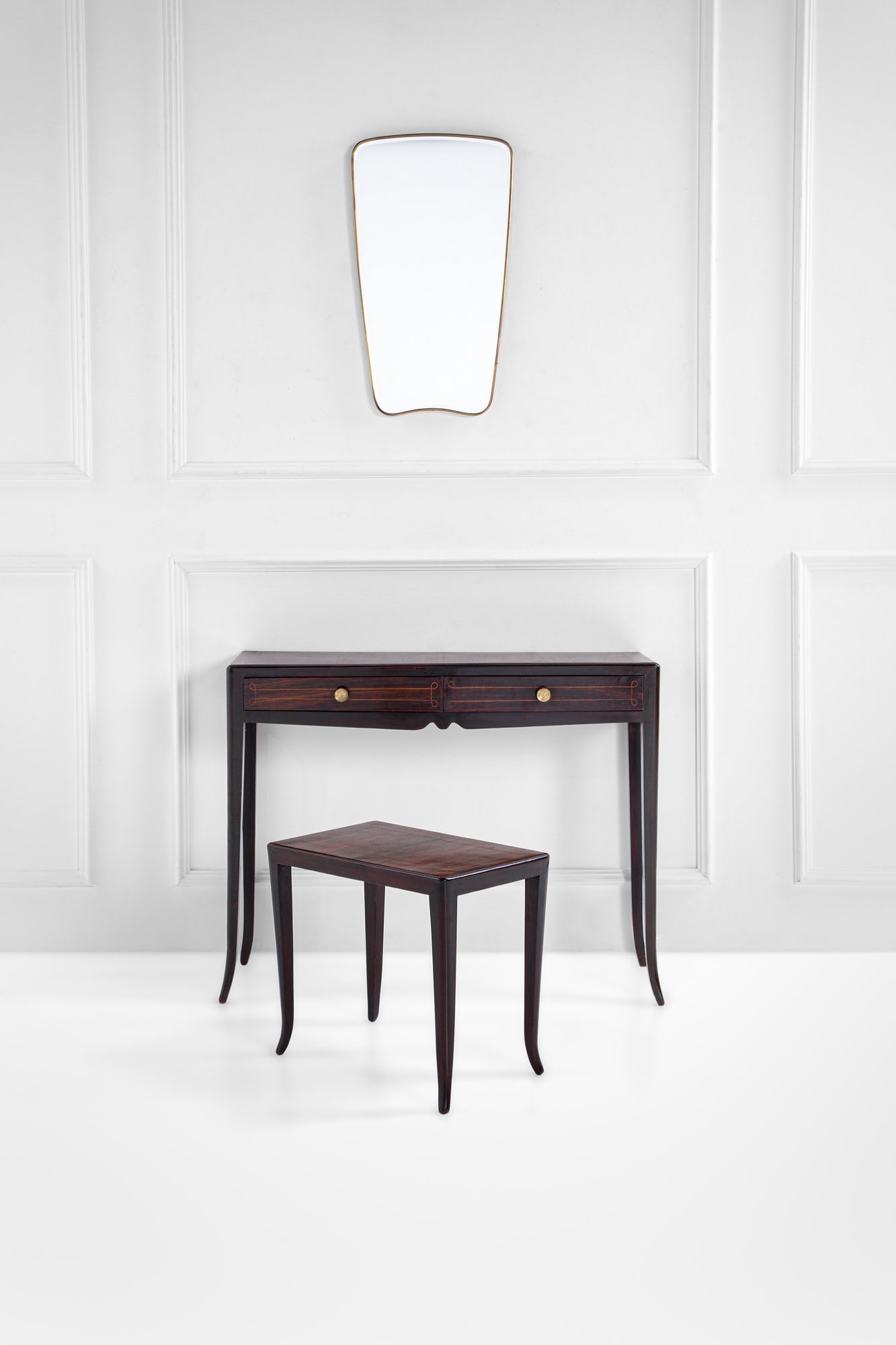 Set composto da console, specchiera e sgabello - 2