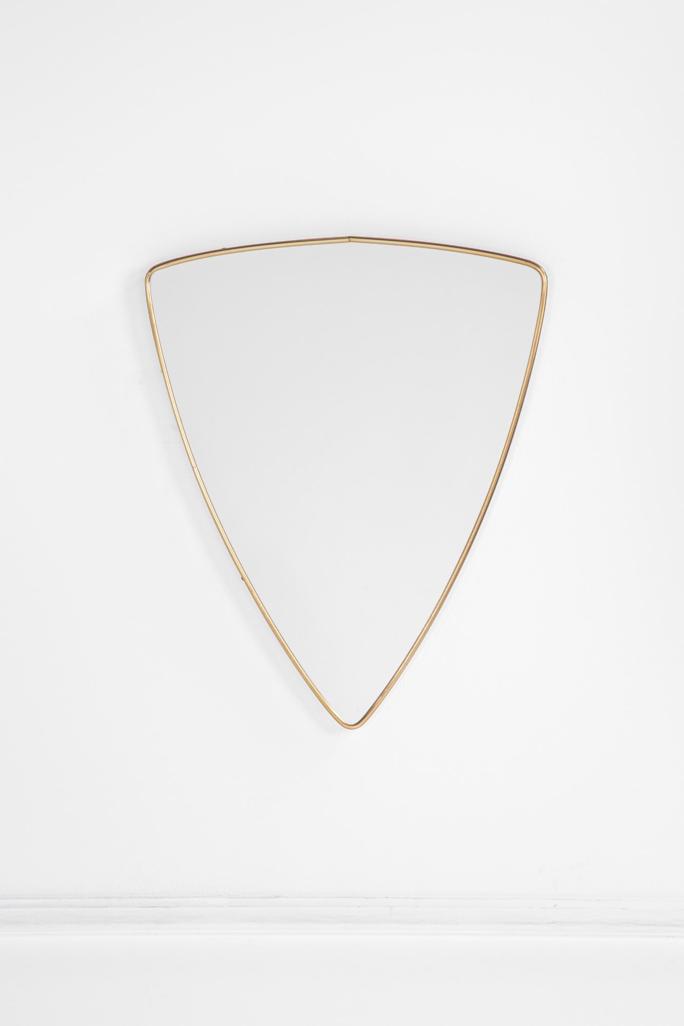 Specchio da parete: Specchio a parete Ottone, vetro specchiato. 1950 ca. cm 59x48x2,5