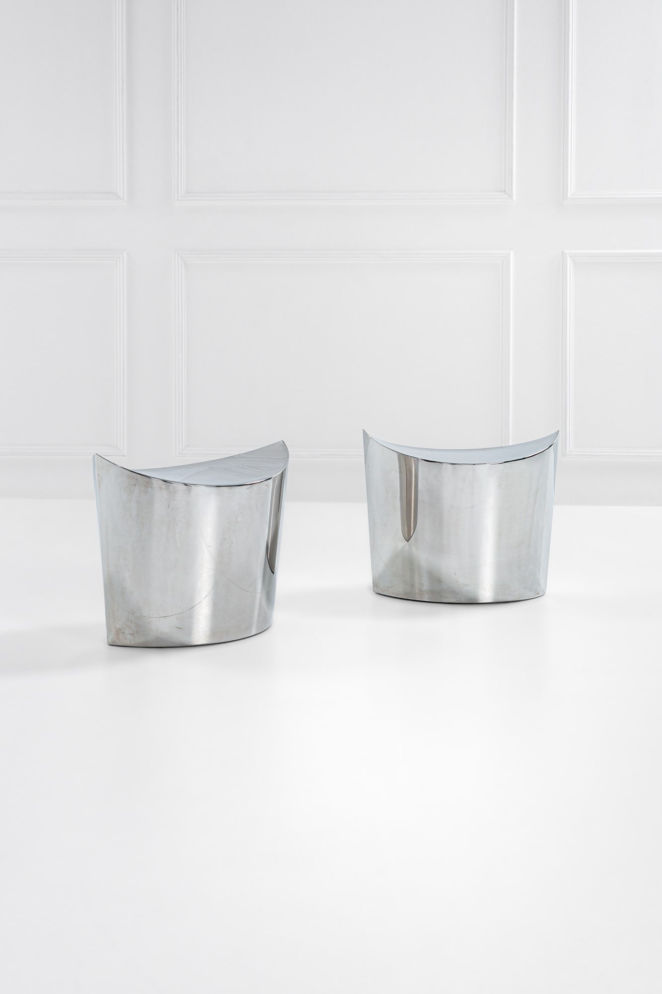 Due sedute: Due seduteAcciao cromato.1990 ca.cm 48x57x40