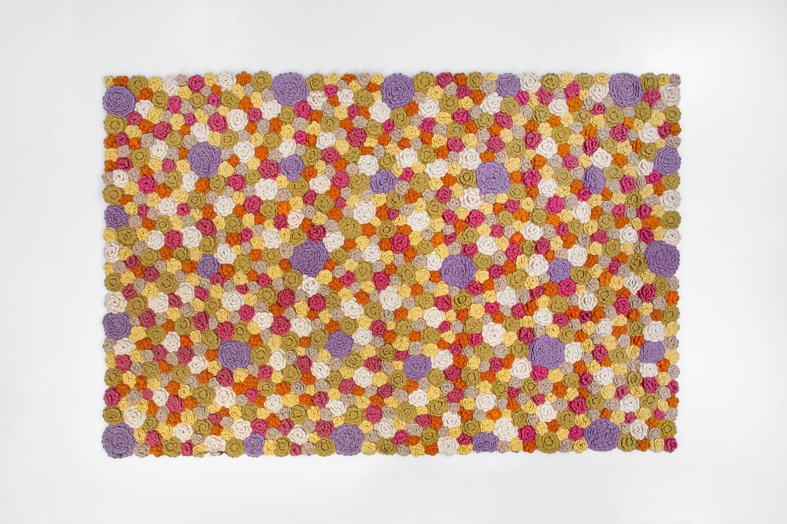 Stefano Adriani. Tappeto mod. Peonie: Tappeto mod. PeonieLana.Atelier dell'artista, 1980 ca.cm 300x210x2