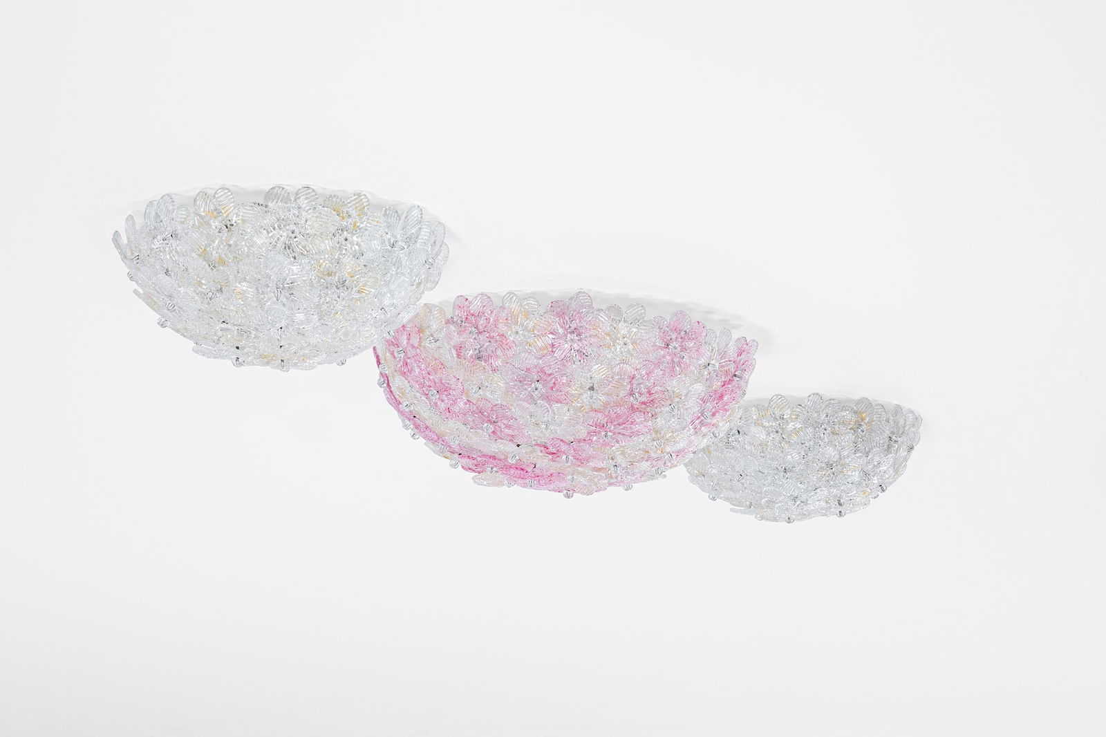 Seguso Vetri d'Arte. Tre lampade a plafone (1 of 3)