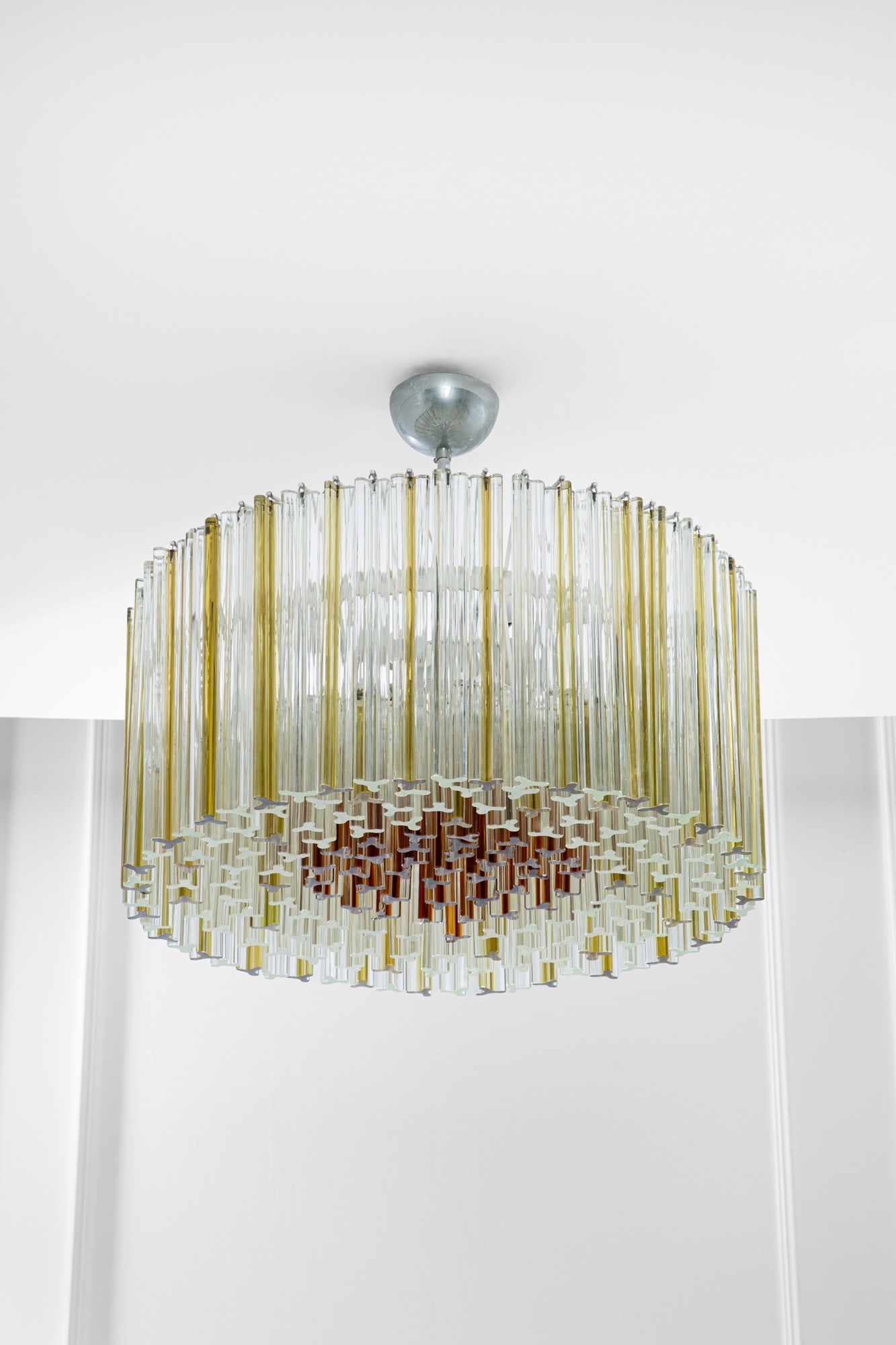 Venini. Grande lampadario a canne piene della serie Trilobo (1 of 4)