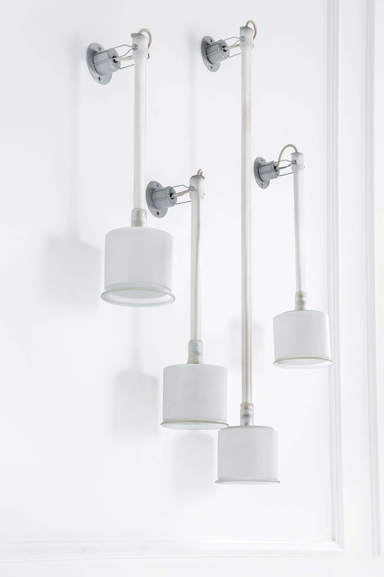Piero Castiglioni - Roberto Menghi. Quattro lampade da parete o da soffitto mod. Canna Fiorita (1 of 3)