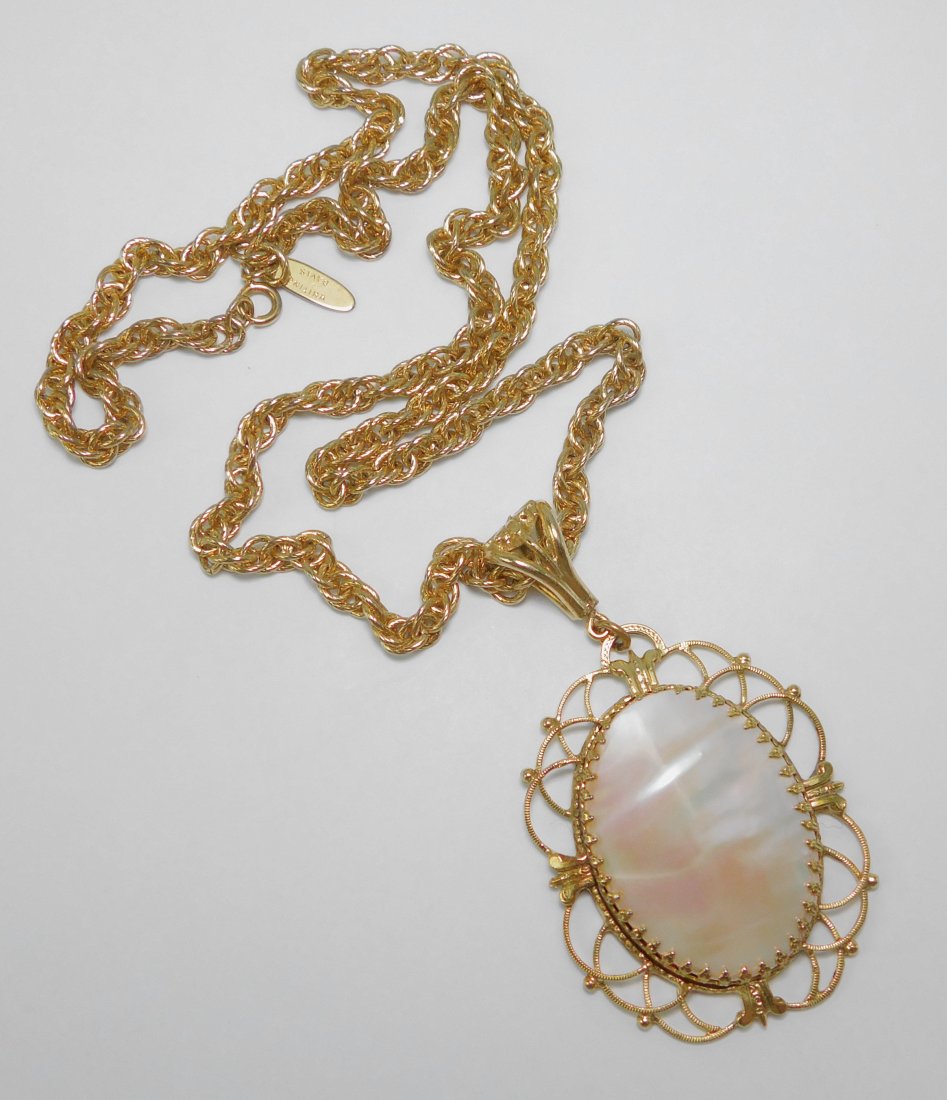 Vintage Whiting & Davis MOP Necklace (1 of 5)