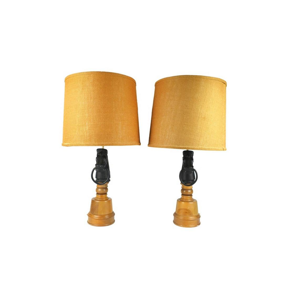 Pair of Horse Head Lamps (1 of 5)