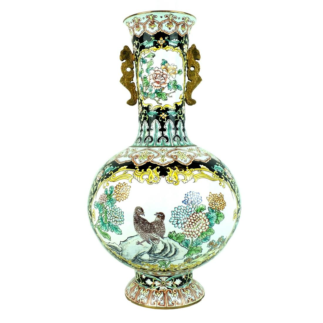 Chinese Canton Enamel Vase (1 of 6)