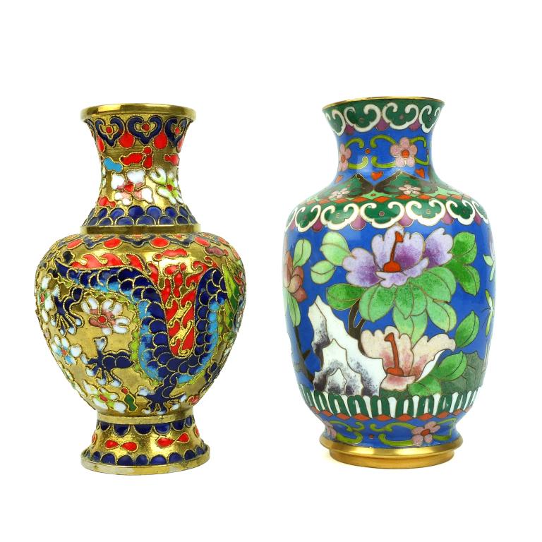 Chinese Cloisonne Vases (1 of 5)