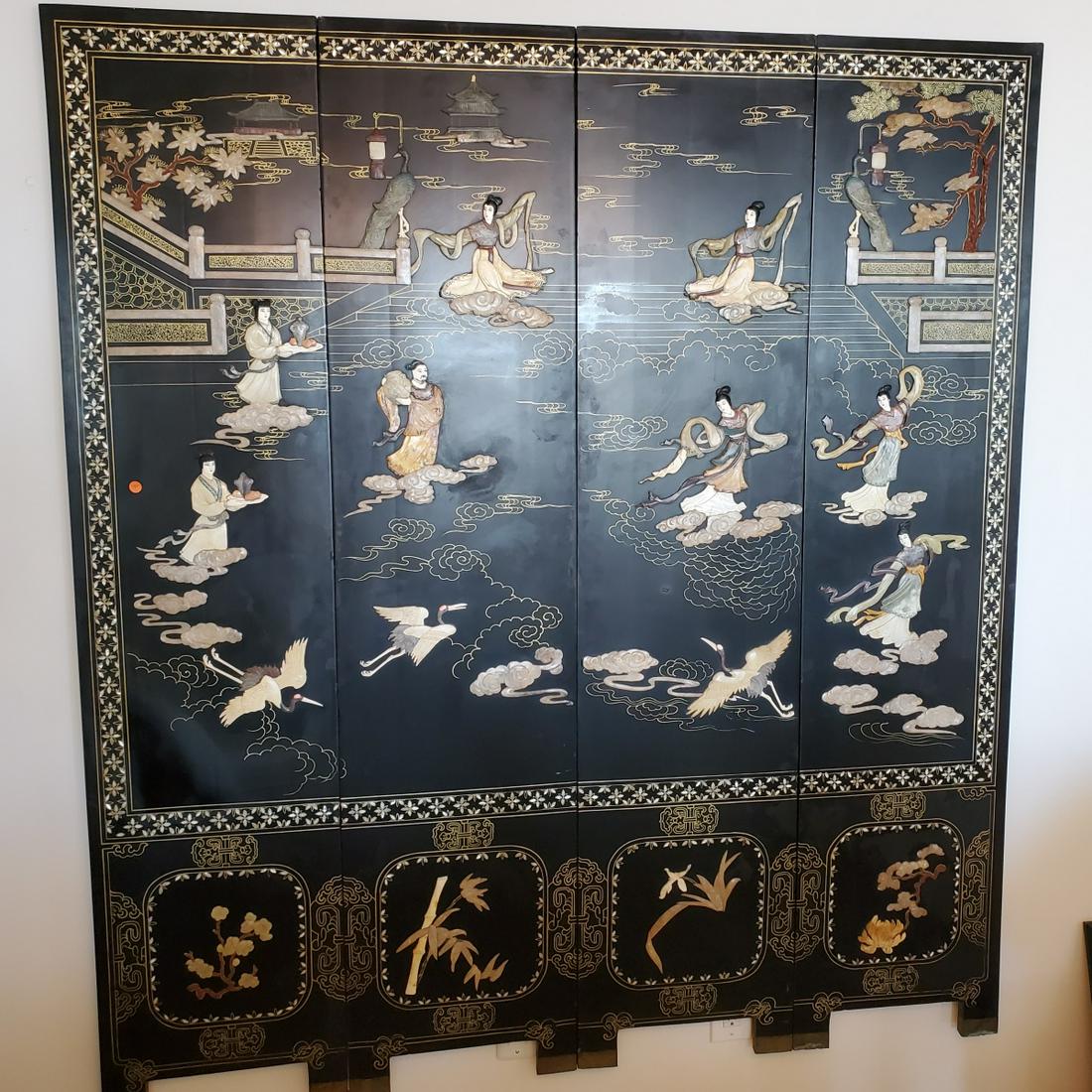 Chinese 4-Panel Screen (1 of 7)