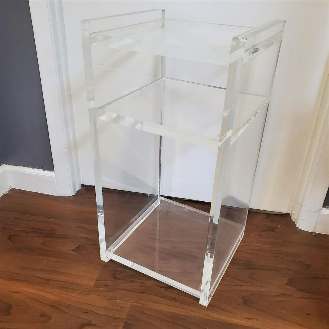 Lucite Side Table (1 of 3)