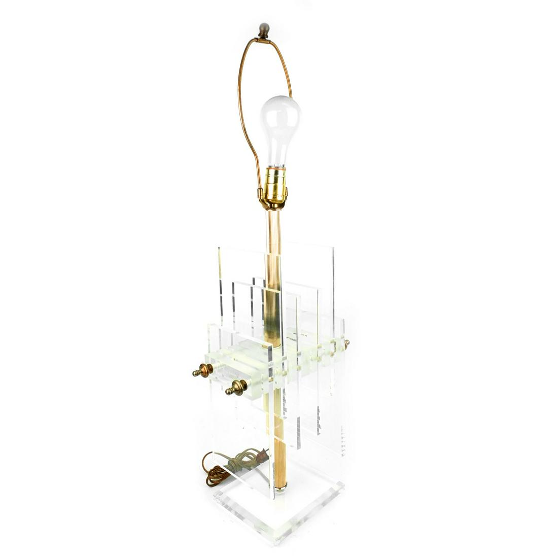 Modern Lucite Lamp (1 of 3)