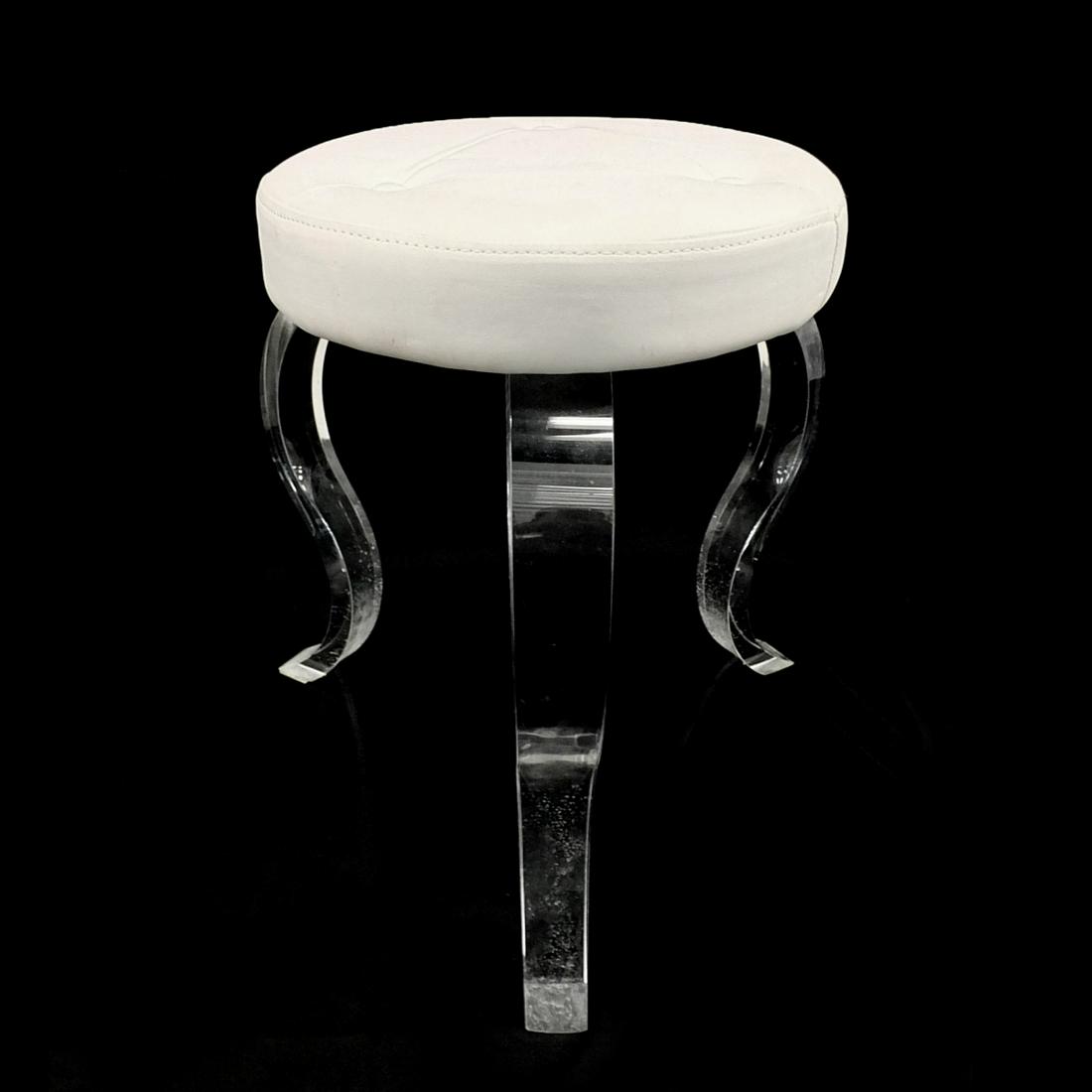 Lucite Tripod Stool (1 of 4)