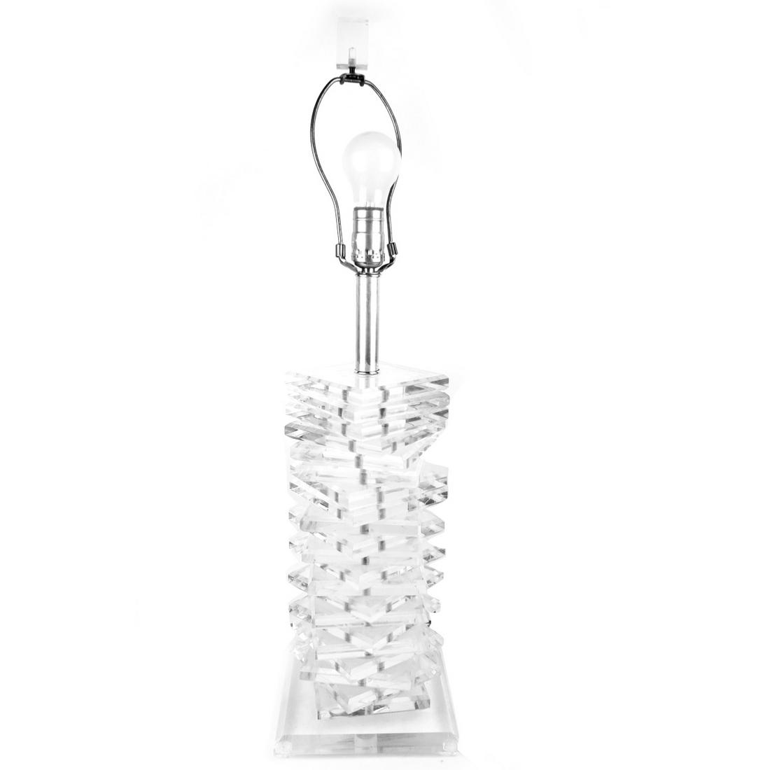 Modern Lucite Lamp (1 of 3)