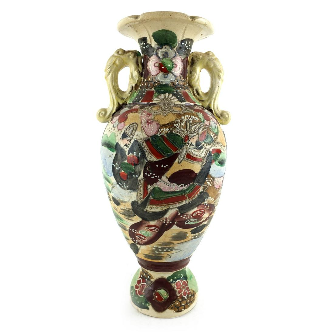 Japanese Satsuma Vase (1 of 3)