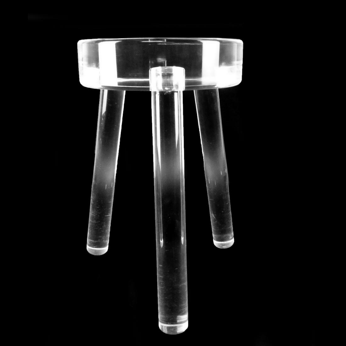 Lucite Tripod Pedestal / Display Stand (1 of 2)