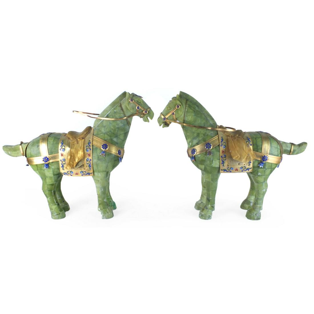 Pair of Chinese Jade Horses (1 of 3)