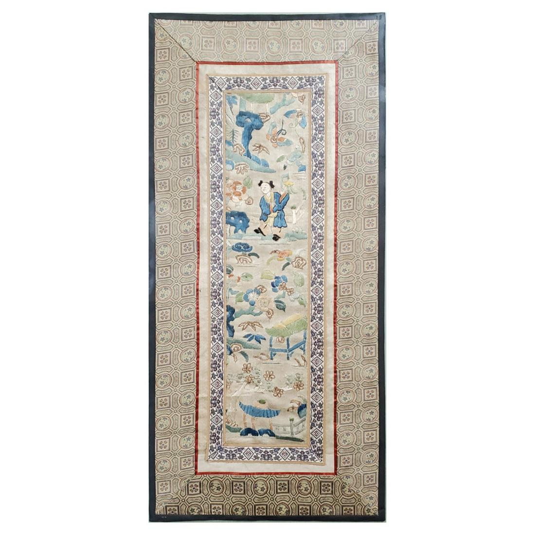 Chinese Embroidered Panel (1 of 4)