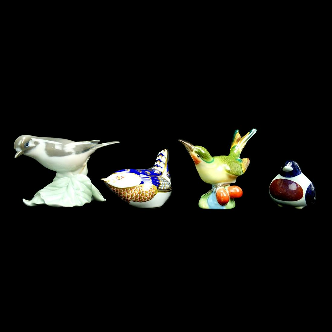 Grouping of Four Vintage Assorted Porcelain Bird Figurines to Include makers such as Royal (1 of 7)