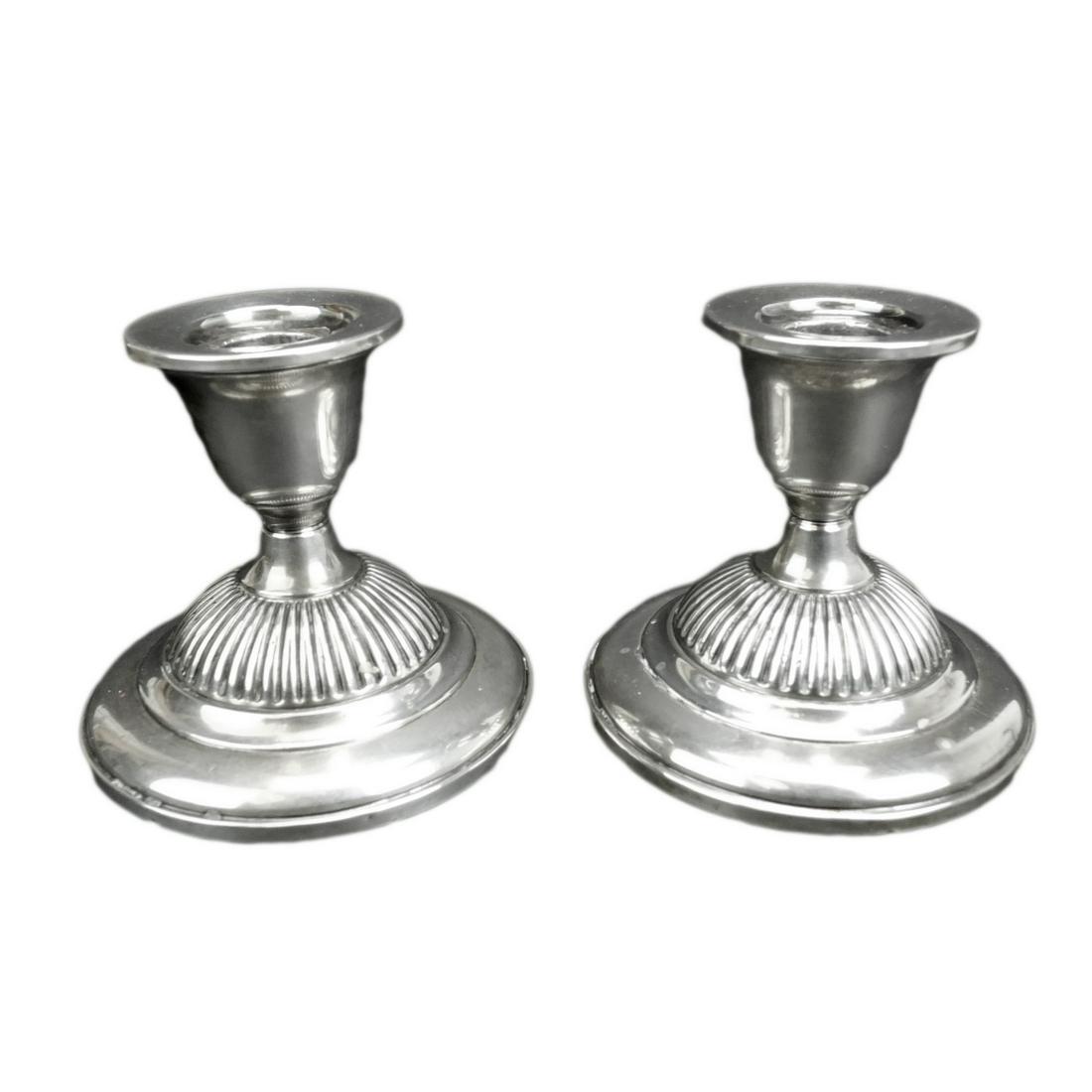 Pair of Fisher Weighted Candle Holders (1 of 3)