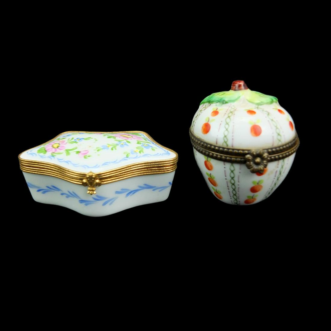 Two Vintage Limoges Pill Boxes (1 of 4)