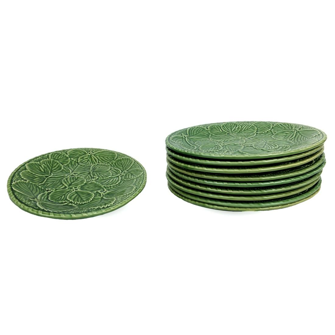 Ten Bordallo Pinheiro Majolica Plates (1 of 4)