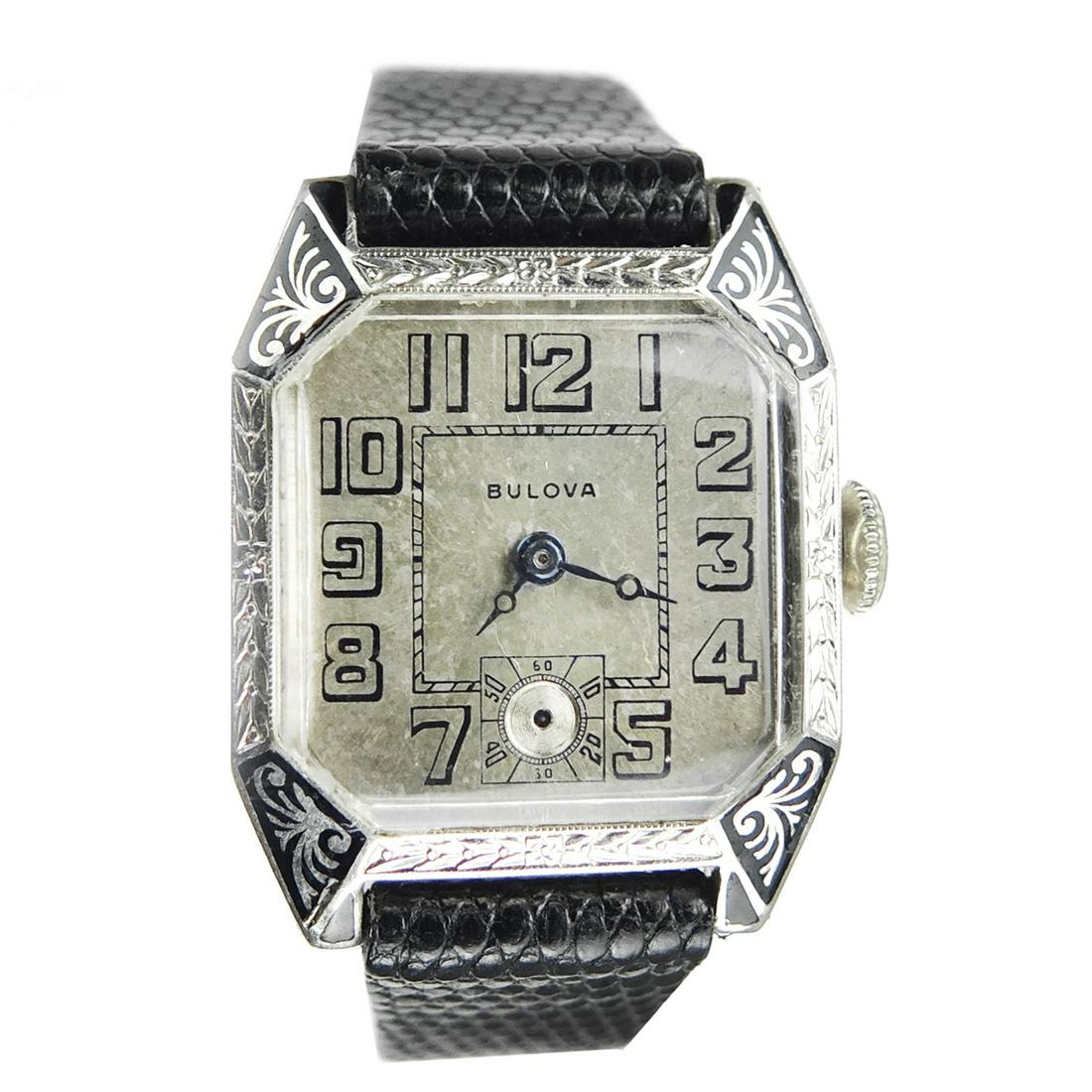 Circa 1920s Bulova Lone Eagle Wristwatch (1 of 4)