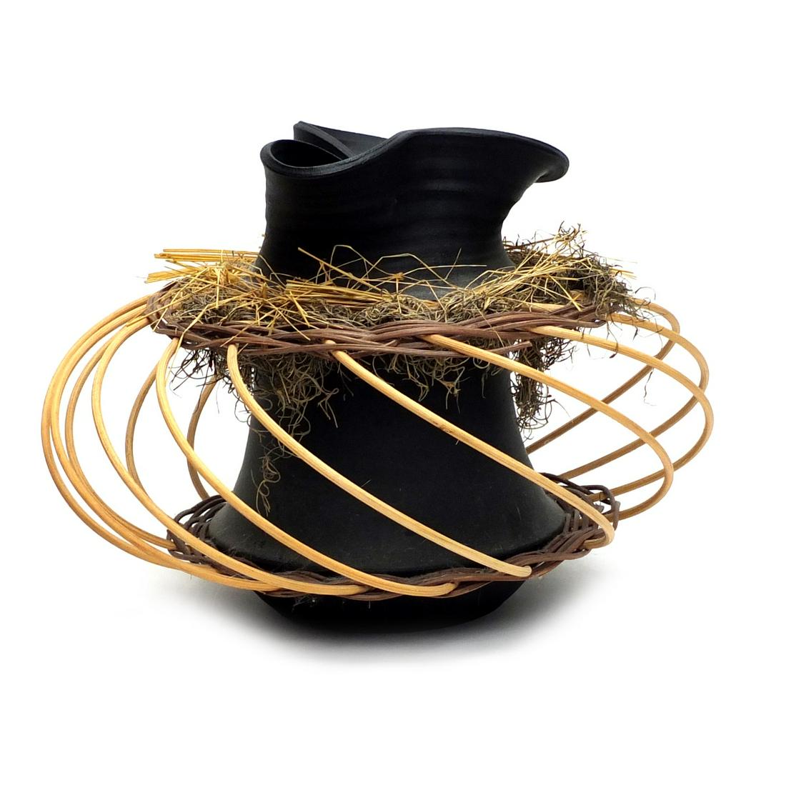 Pamela Roberts "Basket Pots" Vase (1 of 4)