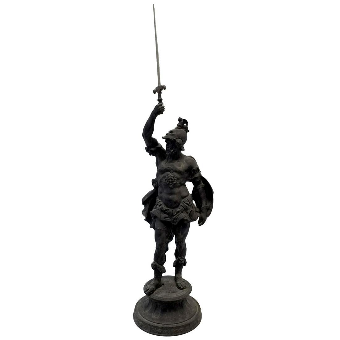 Antique French Spelter Sculpture (1 of 6)