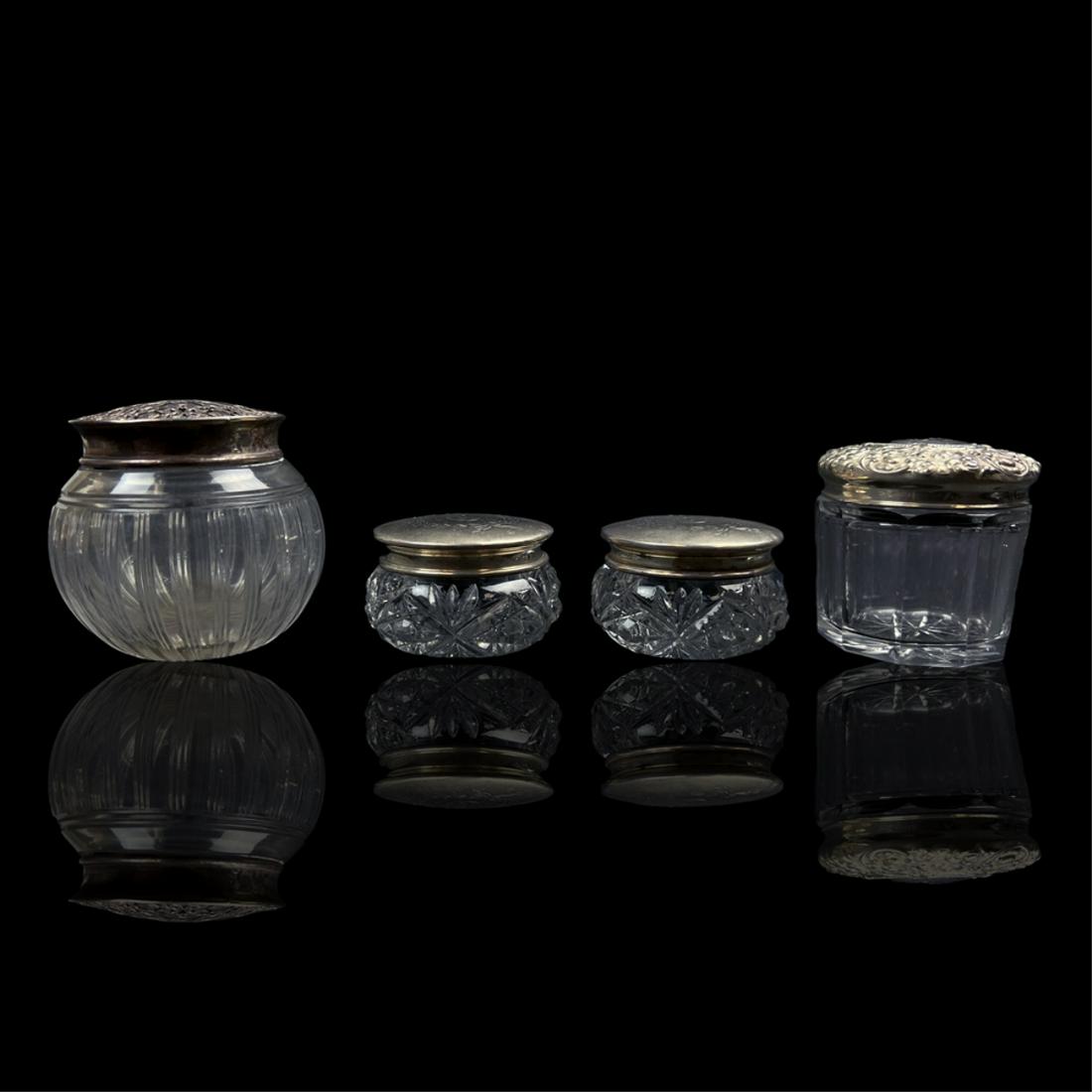 Grouping of Four Silver Vanity Boxes (1 of 8)