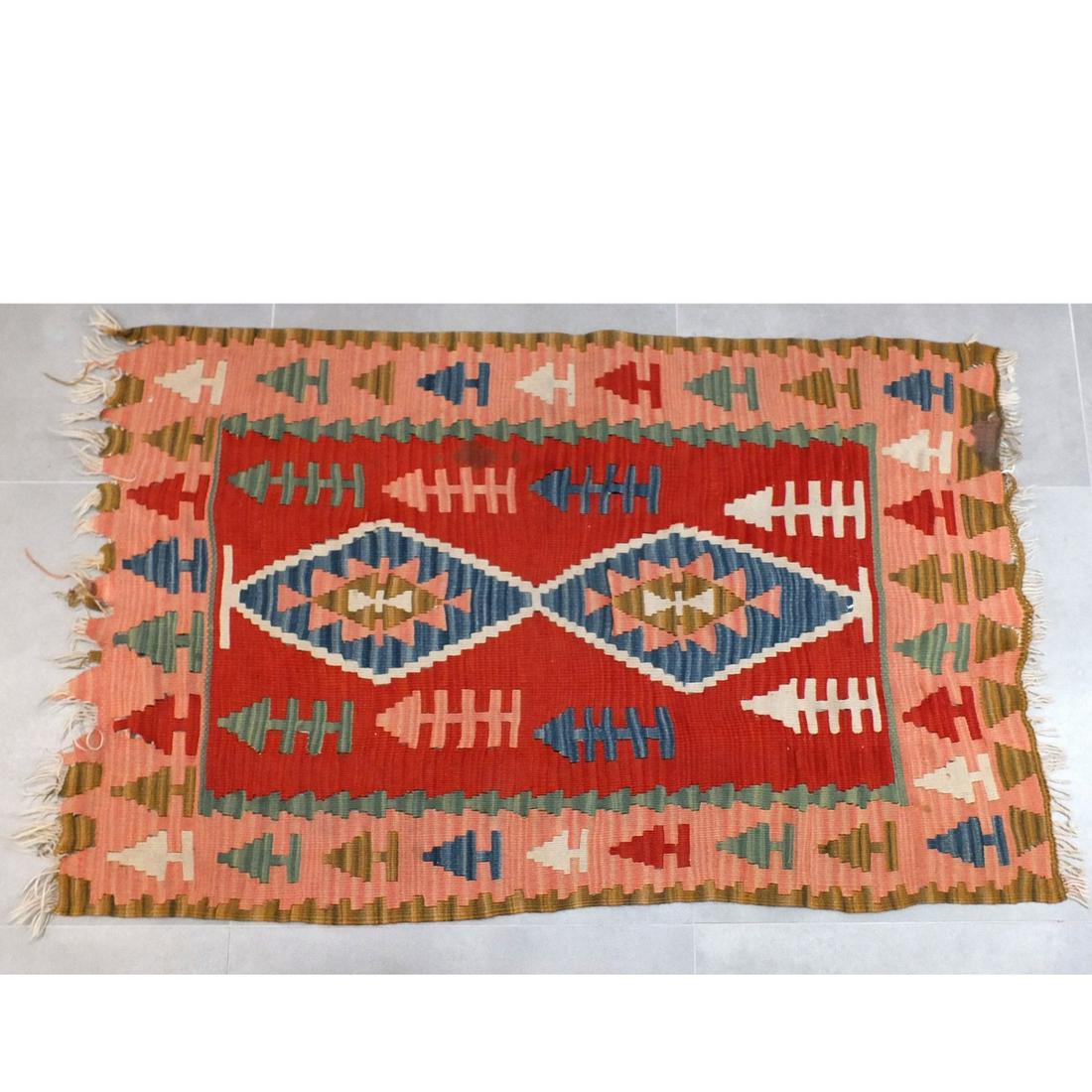 Early 20th C. Kilim Berber Rug (1 of 3)