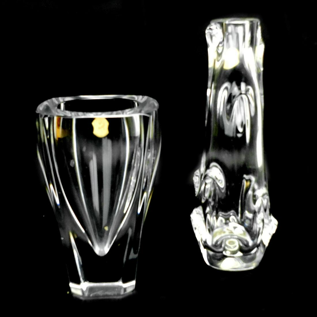 Two Val St Lambert Crystal Vases (1 of 6)