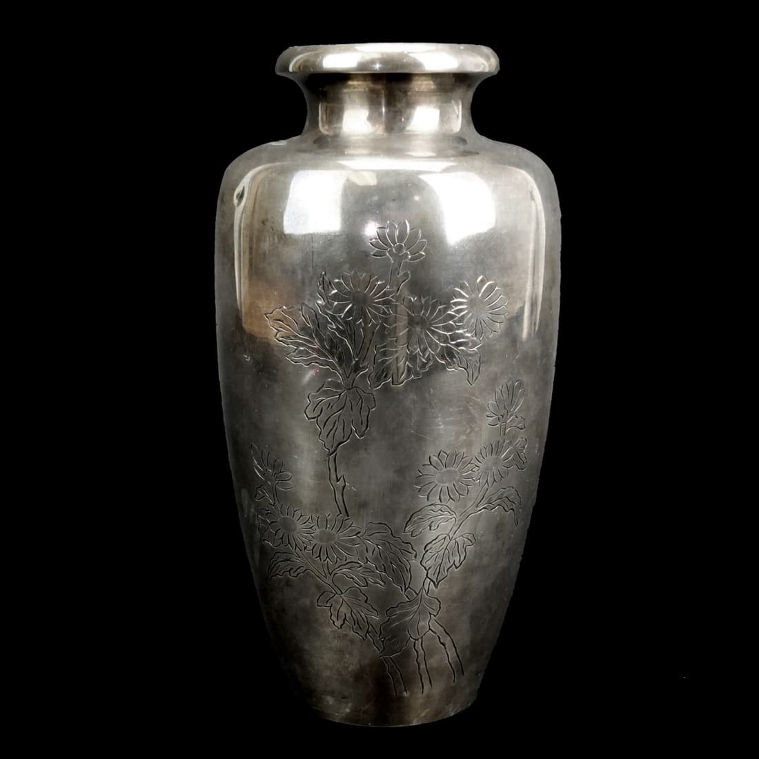 Early 20th C. Korean Silver Vase (1 of 6)
