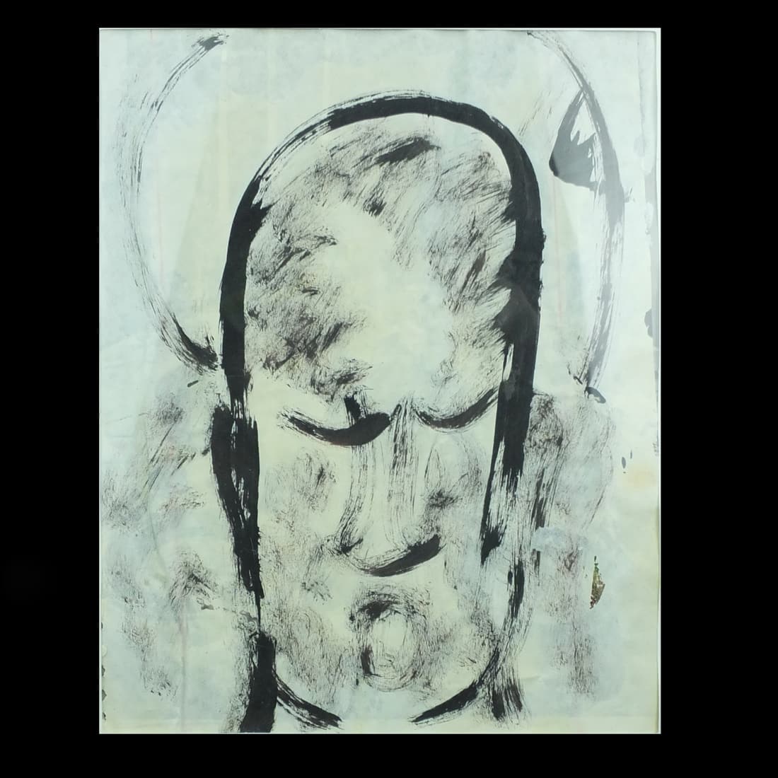 Purvis Young (1943 - 2010) Oil on Material (1 of 2)