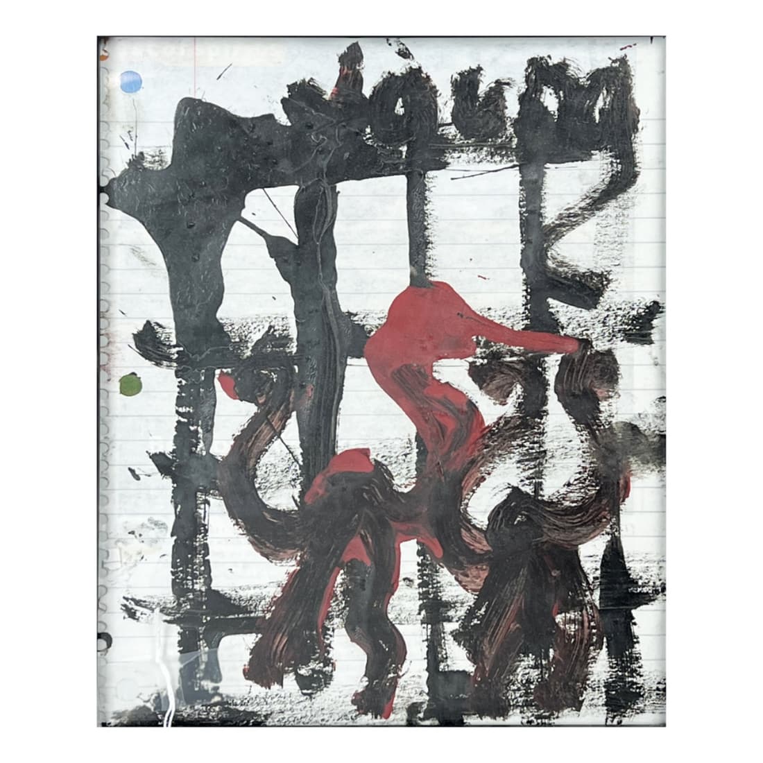 Purvis Young (1943 - 2010): Purvis Young, American (1943 - 2010) "Walking Horses" Oil on Found Paper, Signed Top Right Corner. Sight measures 9-5/8" x 7-1/2". Frame measures 12-1/4" x 10-1/8". Condition: Good condition. Estimate